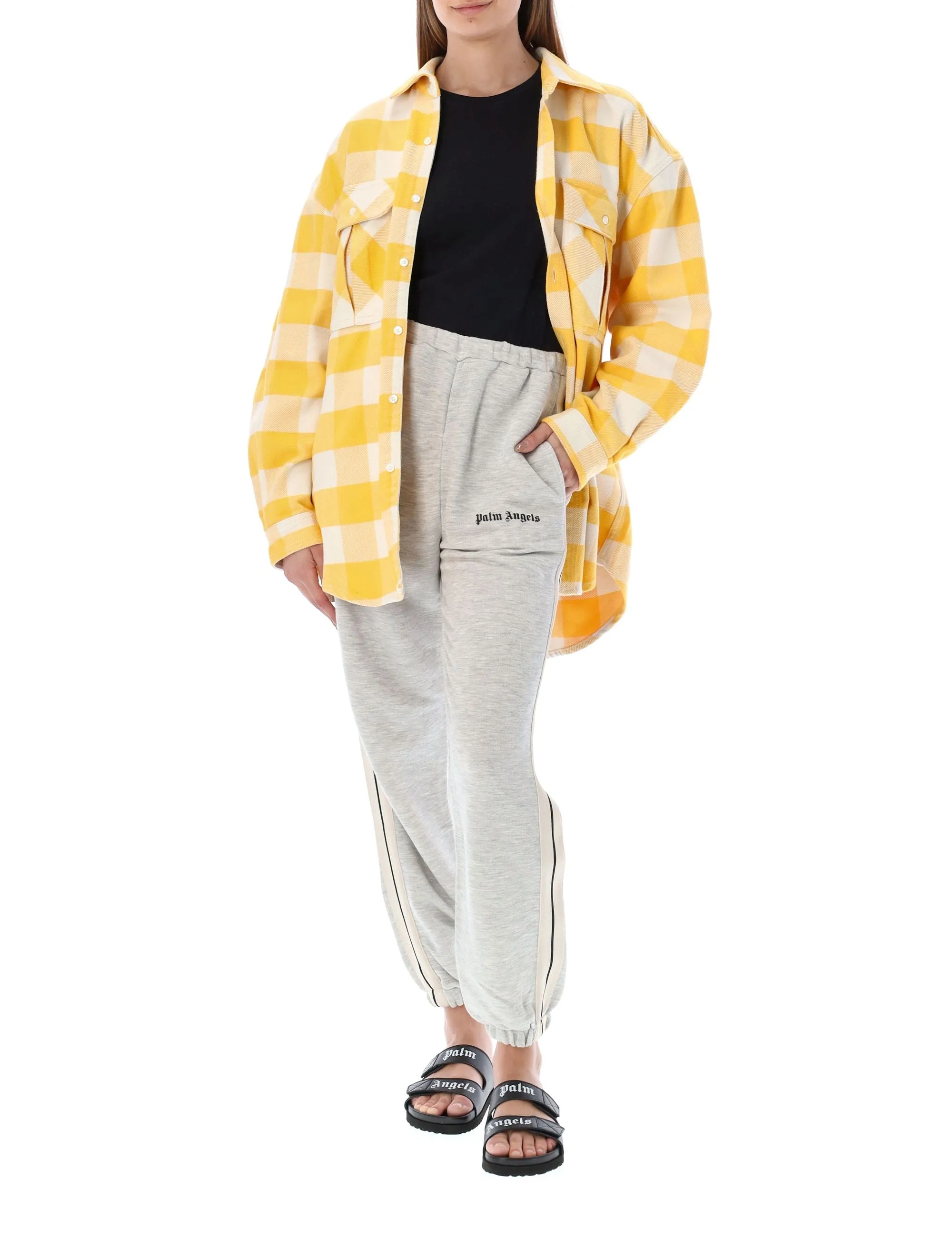 Palm Angels Logo Printed Sweatpants