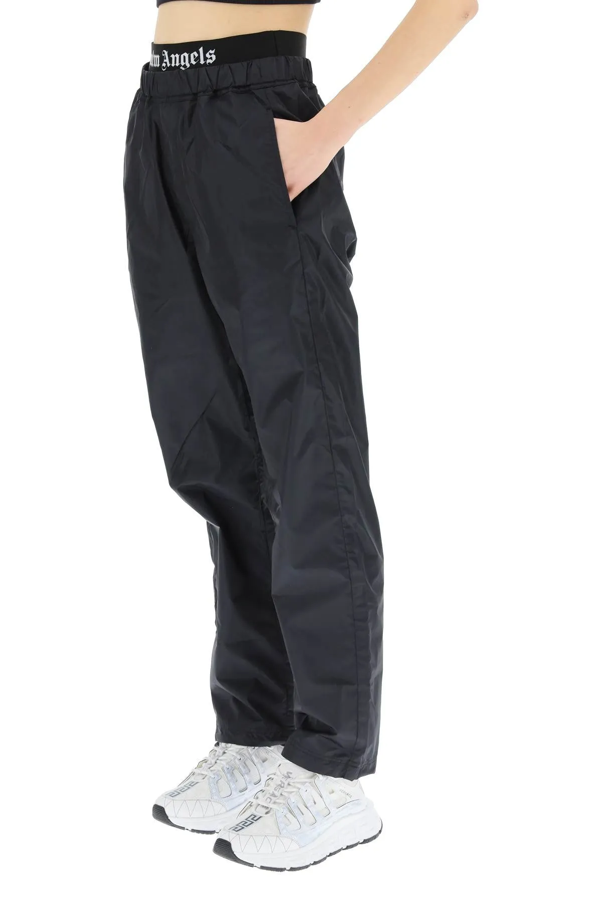 Palm Angels Logo Waistband Jogger Pants