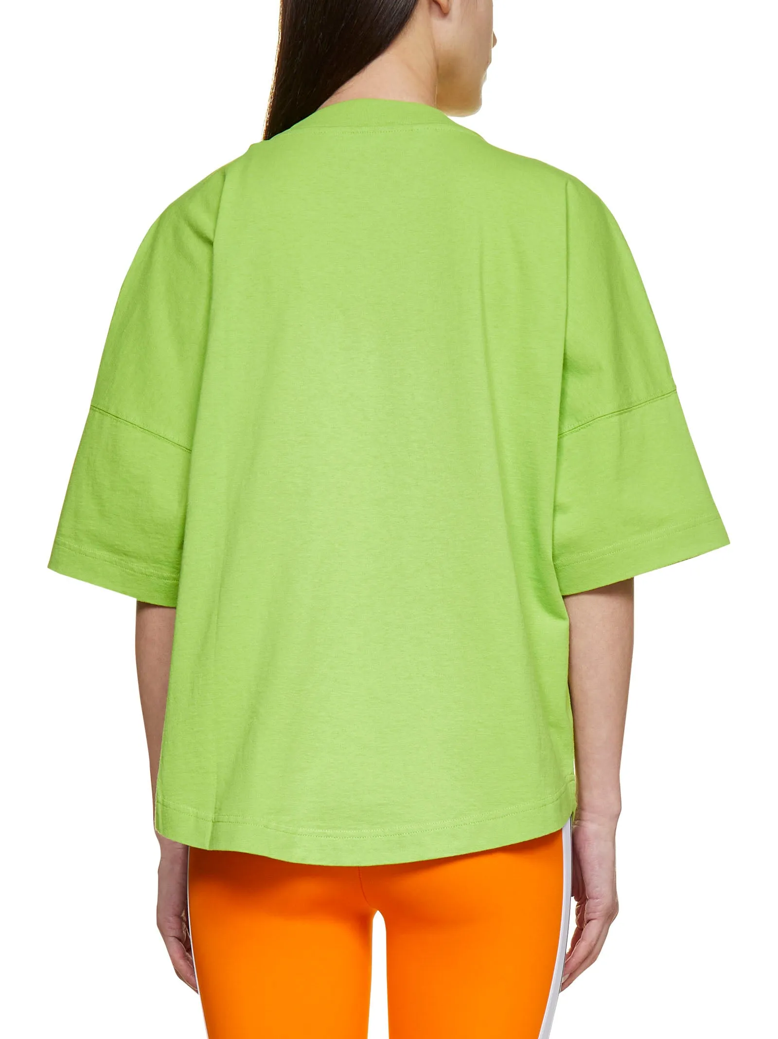Palm Angels Sprayed Logo Printed T-Shirt