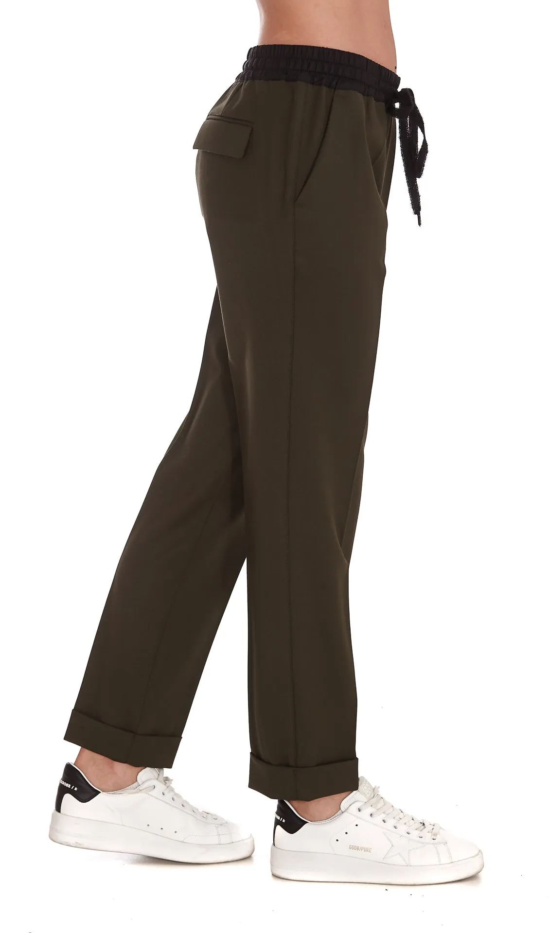 P.A.R.O.S.H. Drawstring Straight Leg Trousers