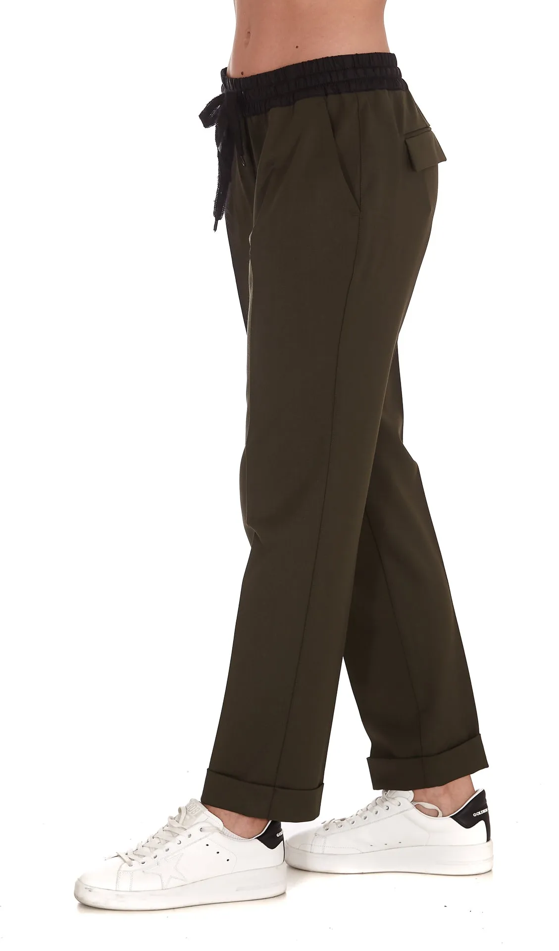 P.A.R.O.S.H. Drawstring Straight Leg Trousers