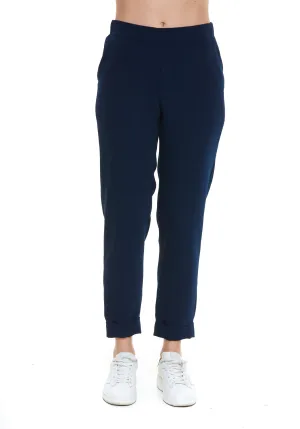 P.A.R.O.S.H. Elastic Waist Cropped Trousers