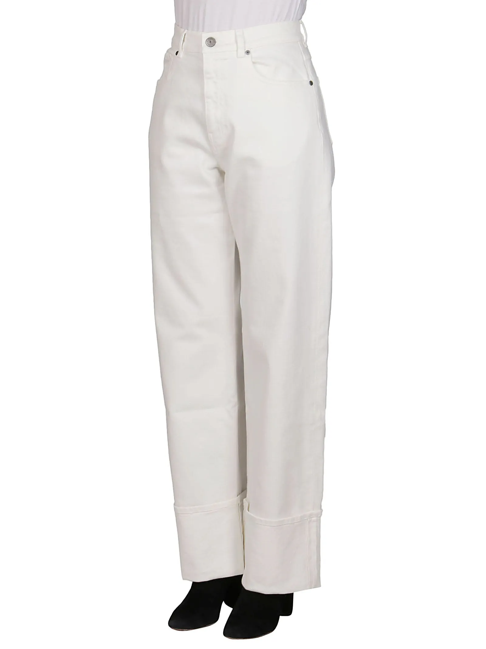 P.A.R.O.S.H. High Waist Belted Loop Jeans
