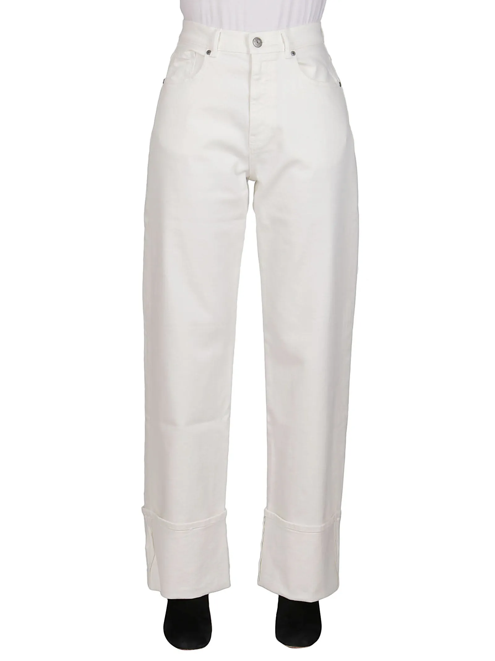 P.A.R.O.S.H. High Waist Belted Loop Jeans