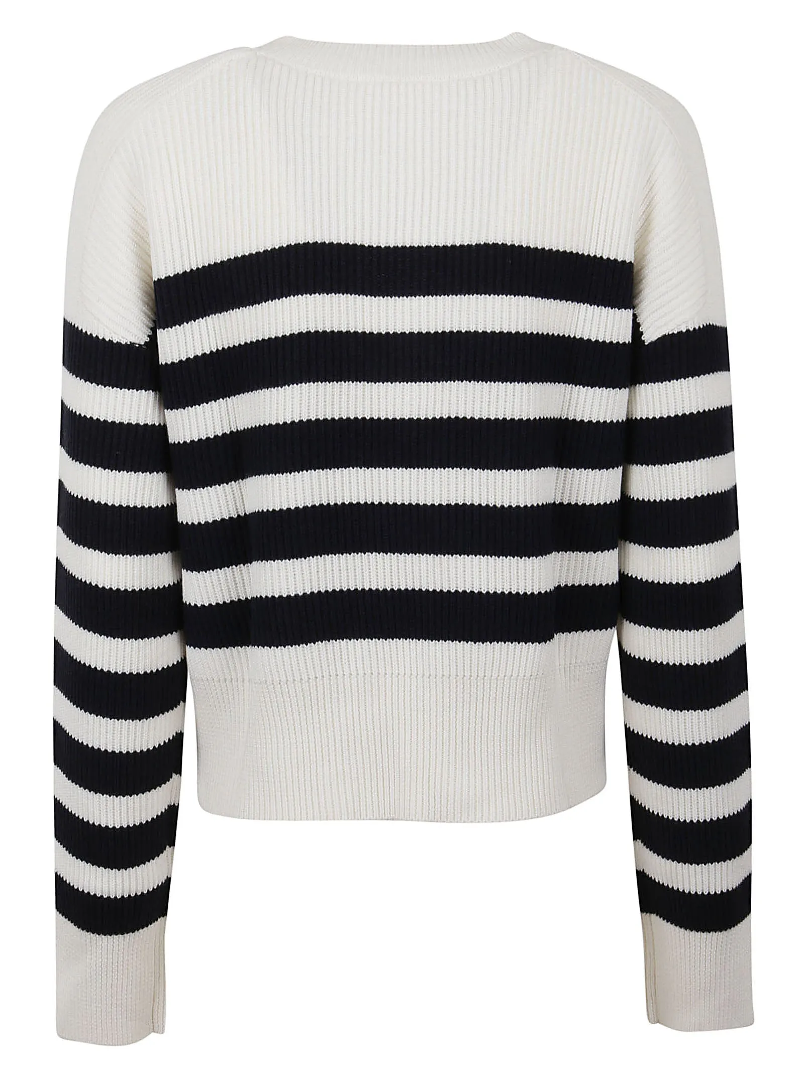 P.A.R.O.S.H. Striped V-Neck Knit Jumper