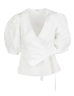 P.A.R.O.S.H. V-Neck Tied Waist Top