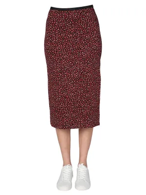 Paul Smith Allover Leopard Printed Mini Skirt