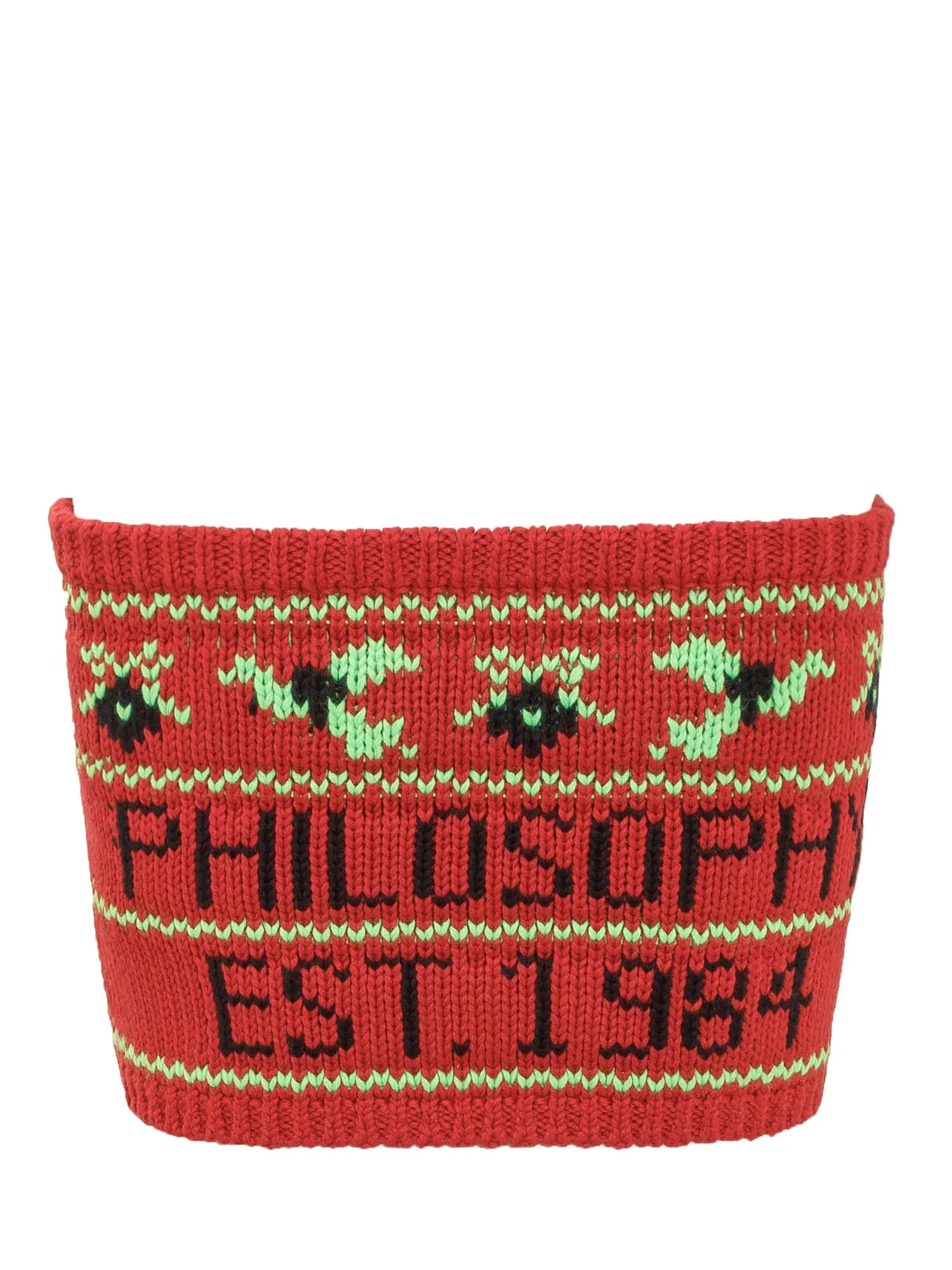 Philosophy Di Lorenzo Serafini Christmas Pattern Bandeau Top