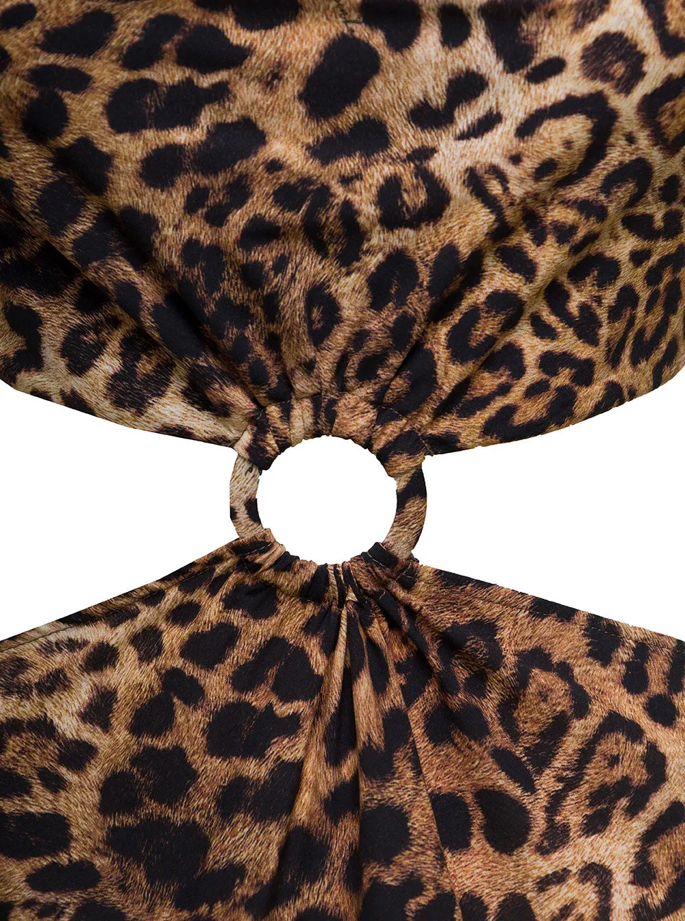 Pinko Leopard-Printed Strapped Midi Dress