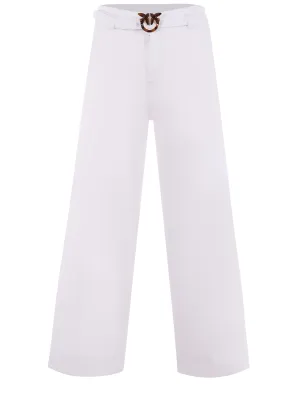 Pinko Logo Buckle High Waist Jeans