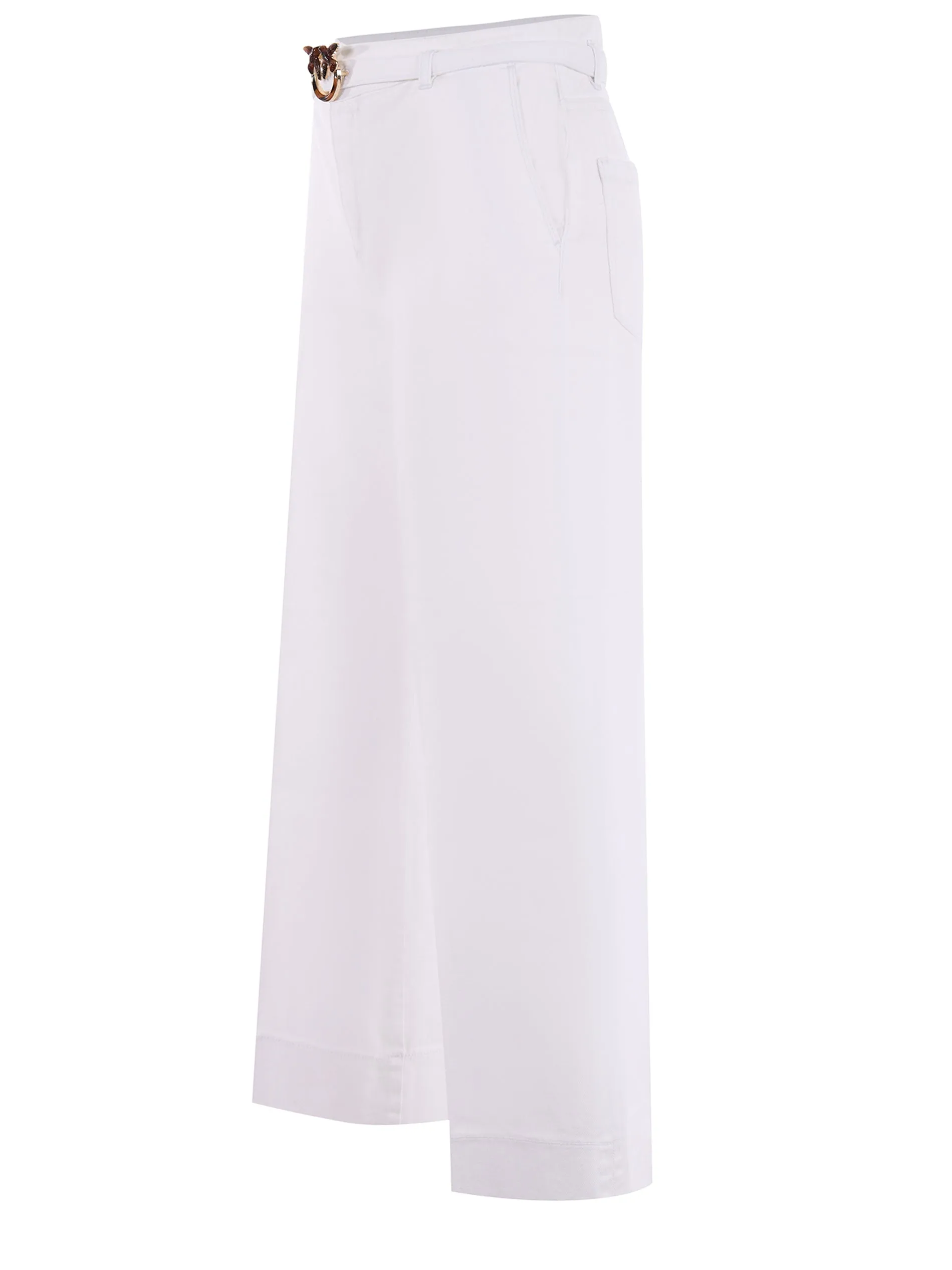 Pinko Logo Buckle High Waist Jeans