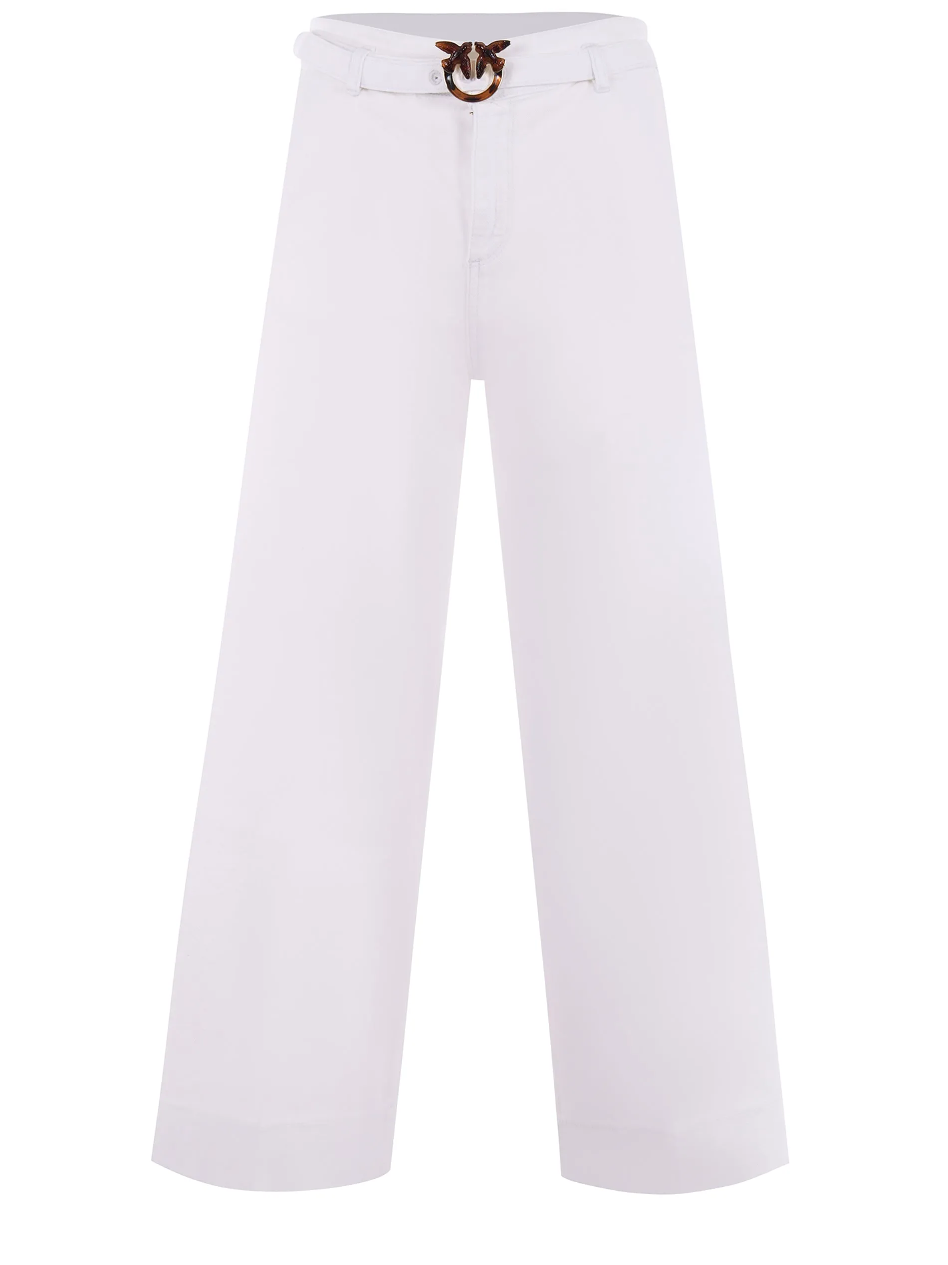 Pinko Logo Buckle High Waist Jeans