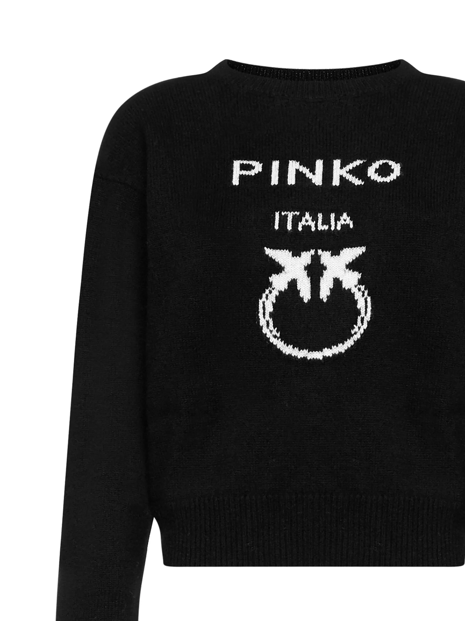 Pinko Logo Intarsia-Knit Jumper