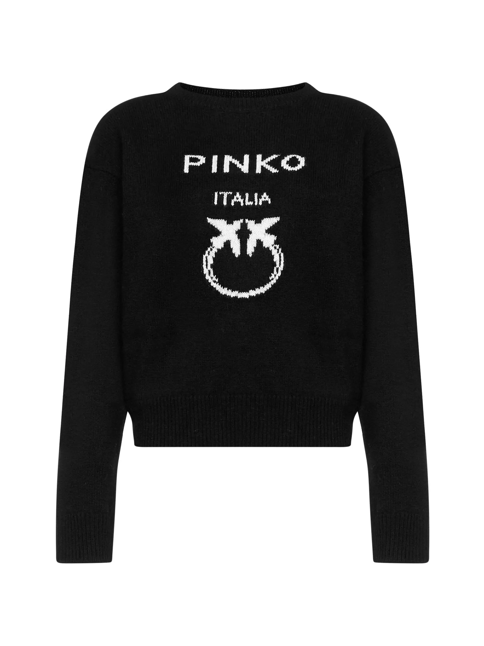 Pinko Logo Intarsia-Knit Jumper