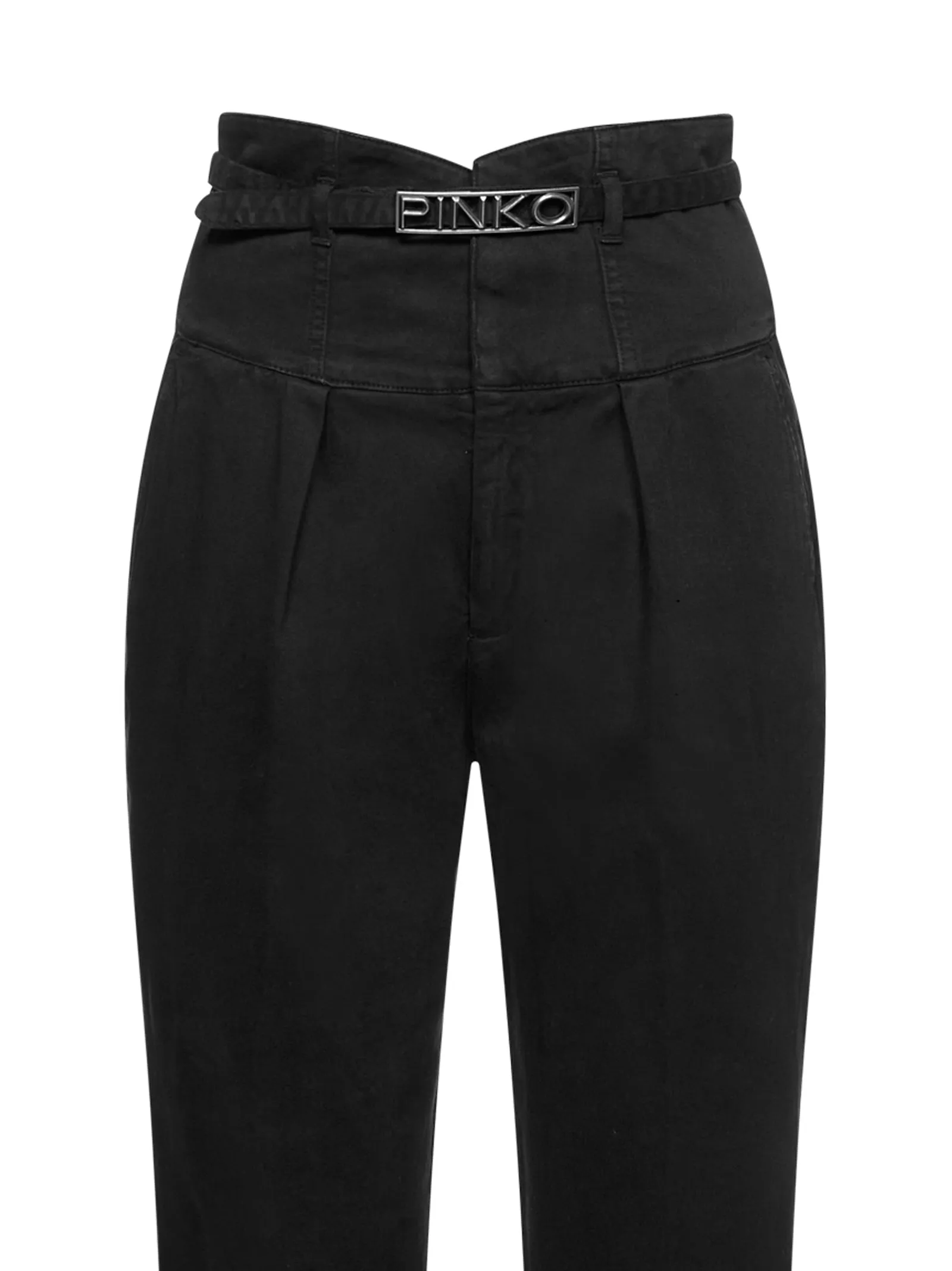 Pinko Love Bird Plaque Belted Jeans