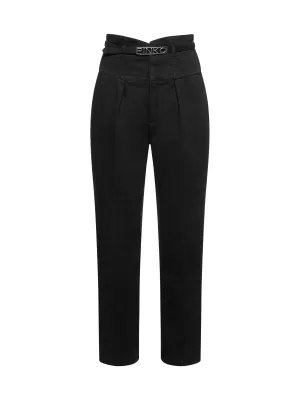 Pinko Love Bird Plaque Belted Jeans