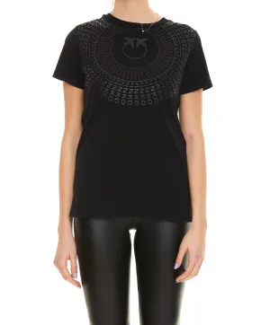 Pinko Love Bird Printed Crewneck T-Shirt