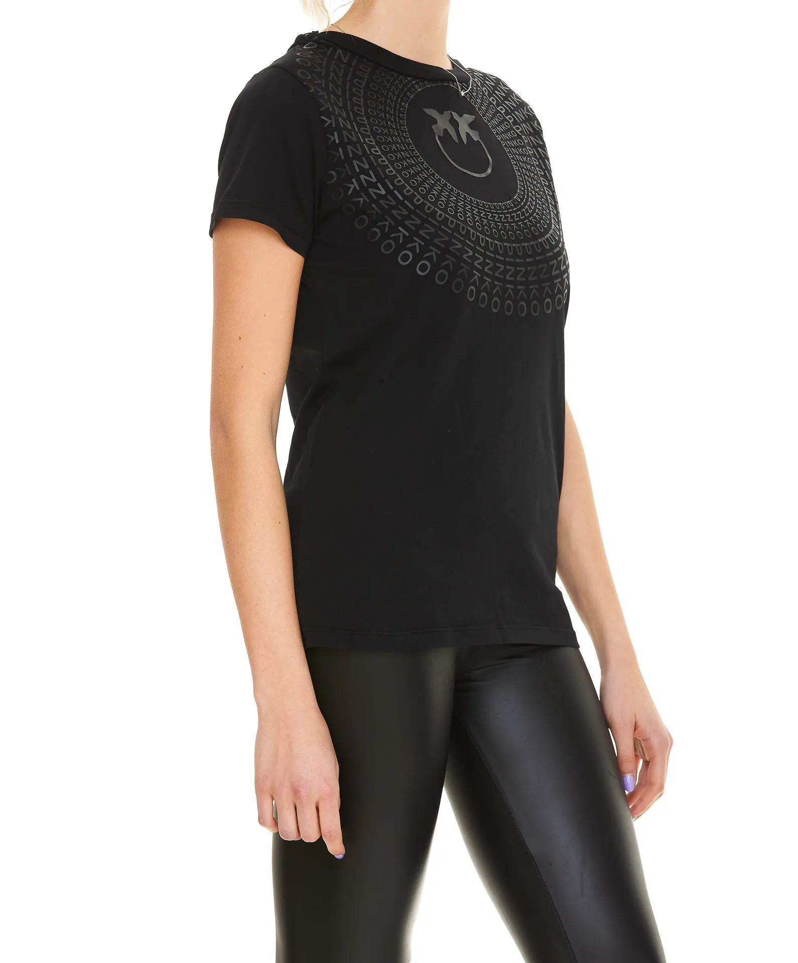 Pinko Love Bird Printed Crewneck T-Shirt