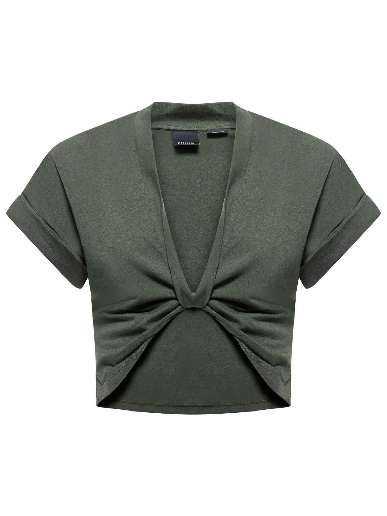 Pinko Twisted Front Cropped Top
