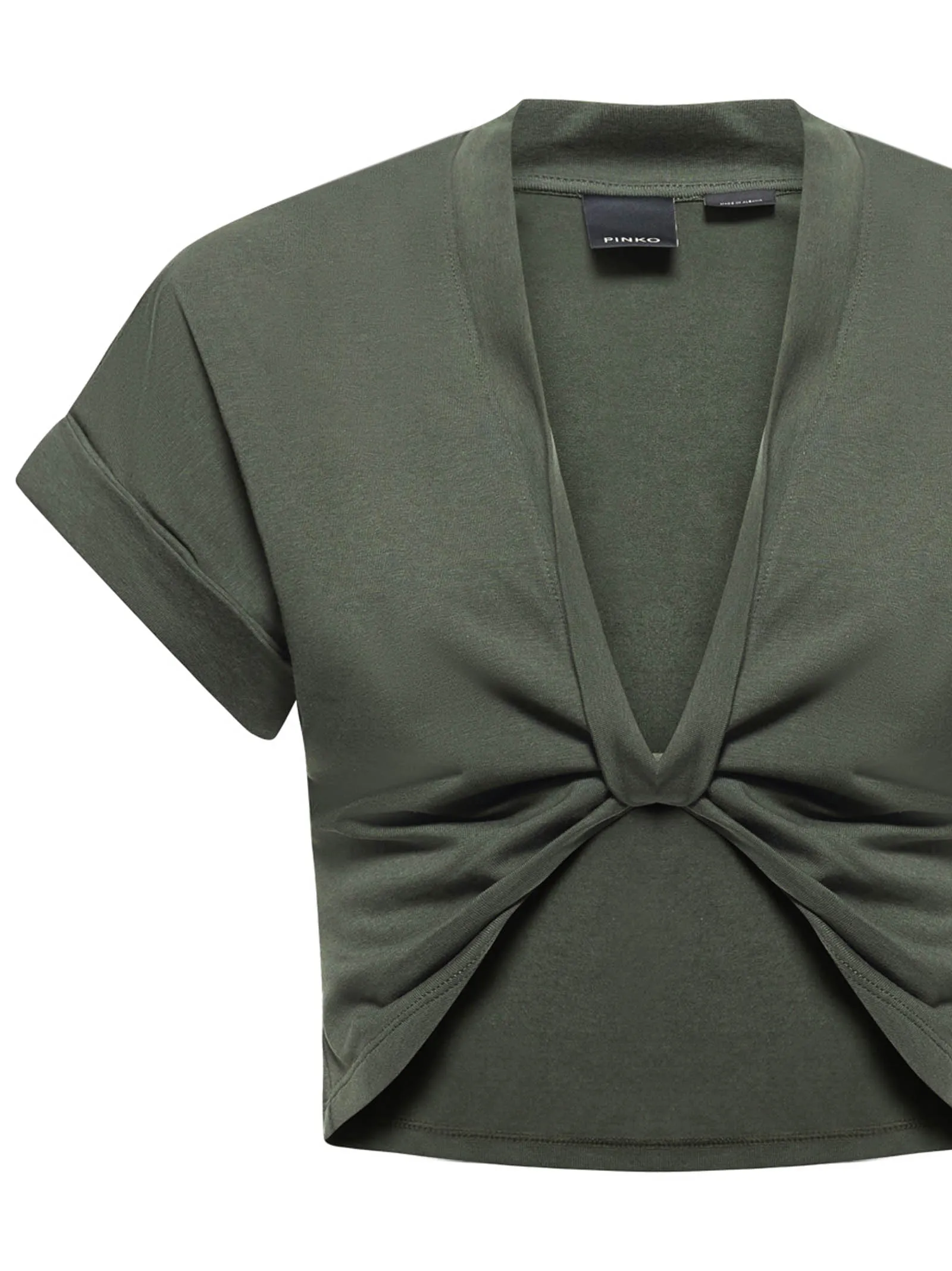 Pinko Twisted Front Cropped Top
