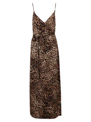 Pinko V-Neck Spotted Maxi Dress