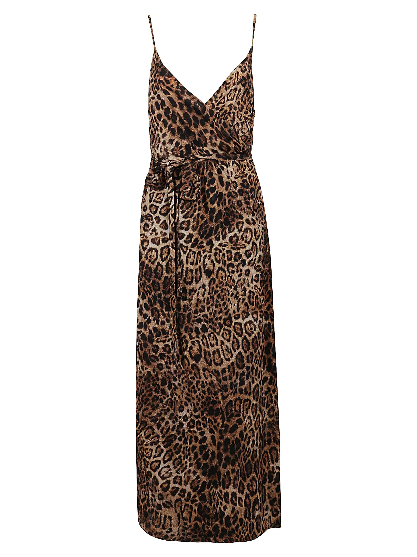Pinko V-Neck Spotted Maxi Dress
