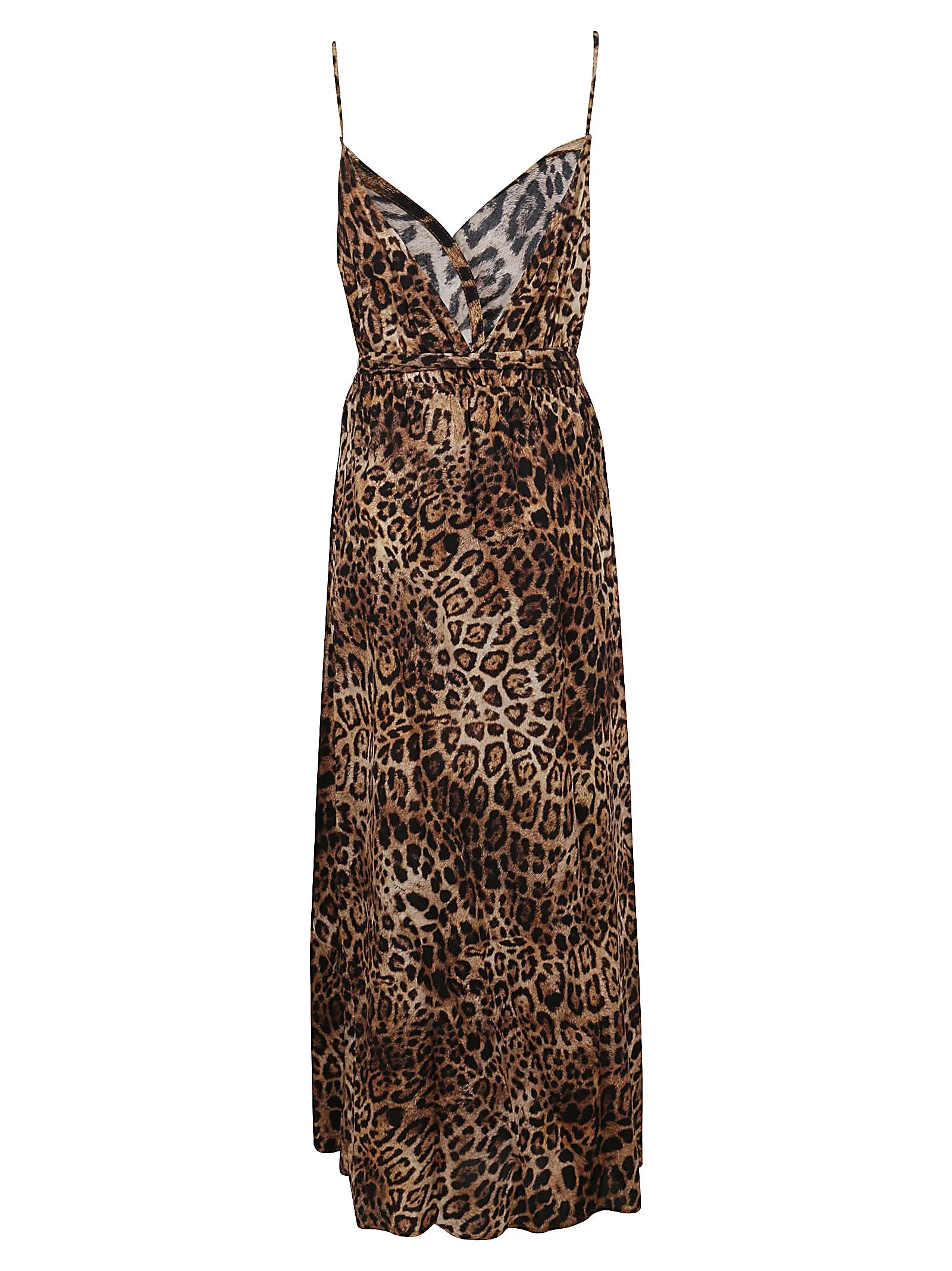 Pinko V-Neck Spotted Maxi Dress