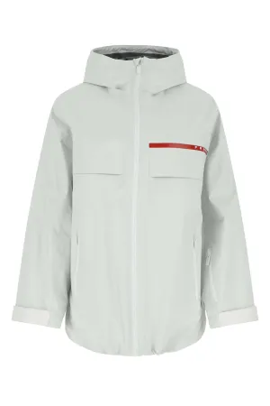Prada Logo Detailed Zip-Up Jacket