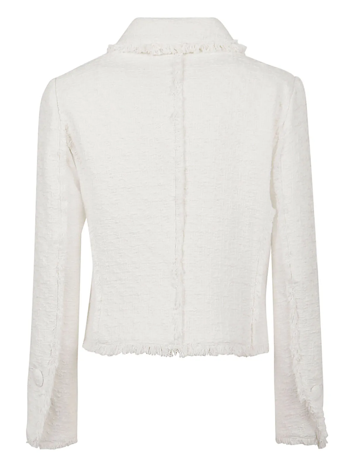 Proenza Schouler White Label Frayed Edge Tweed Jacket