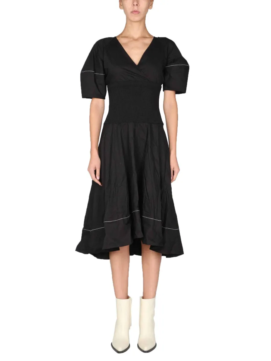 Proenza Schouler White Label Smocked Dress