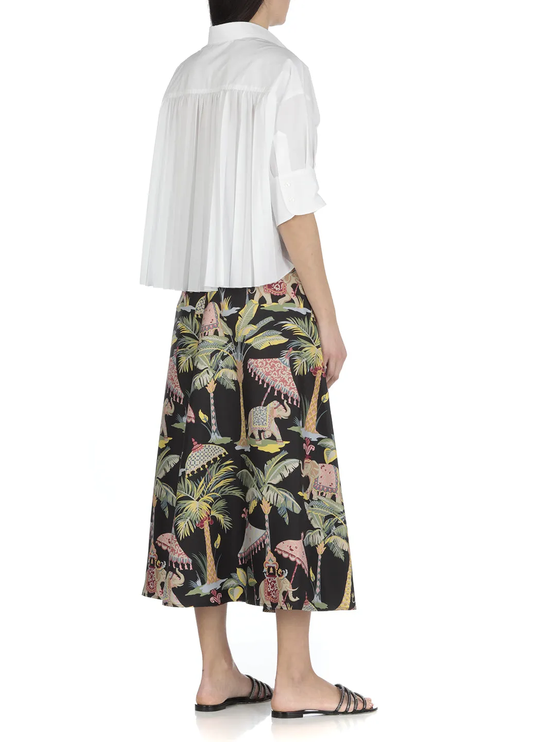 REDValentino Allover Elephant Printed Skirt