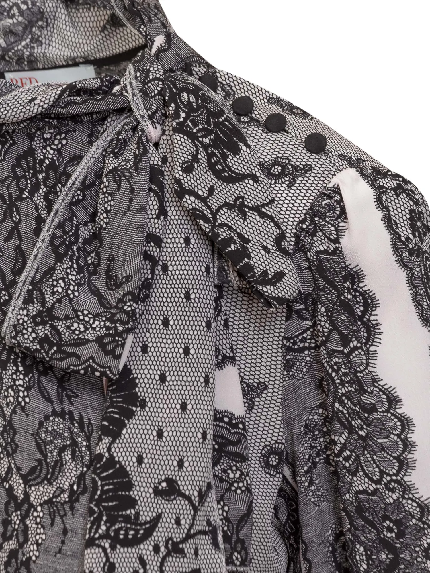 REDValentino Bow Detailed Long-Sleeved Top
