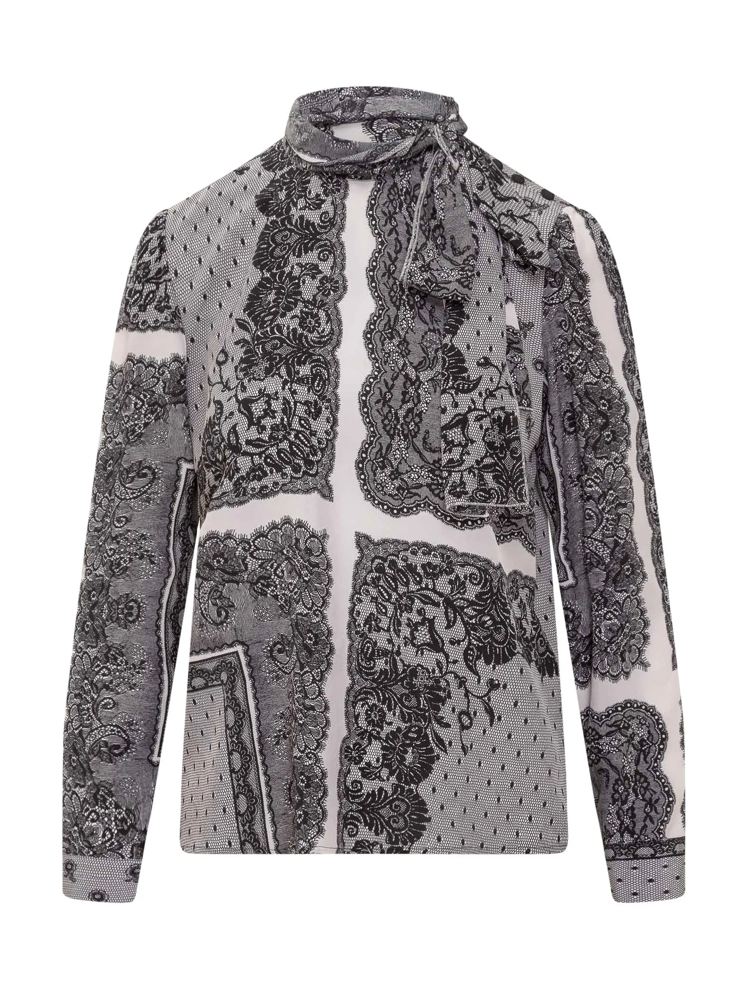 REDValentino Bow Detailed Long-Sleeved Top