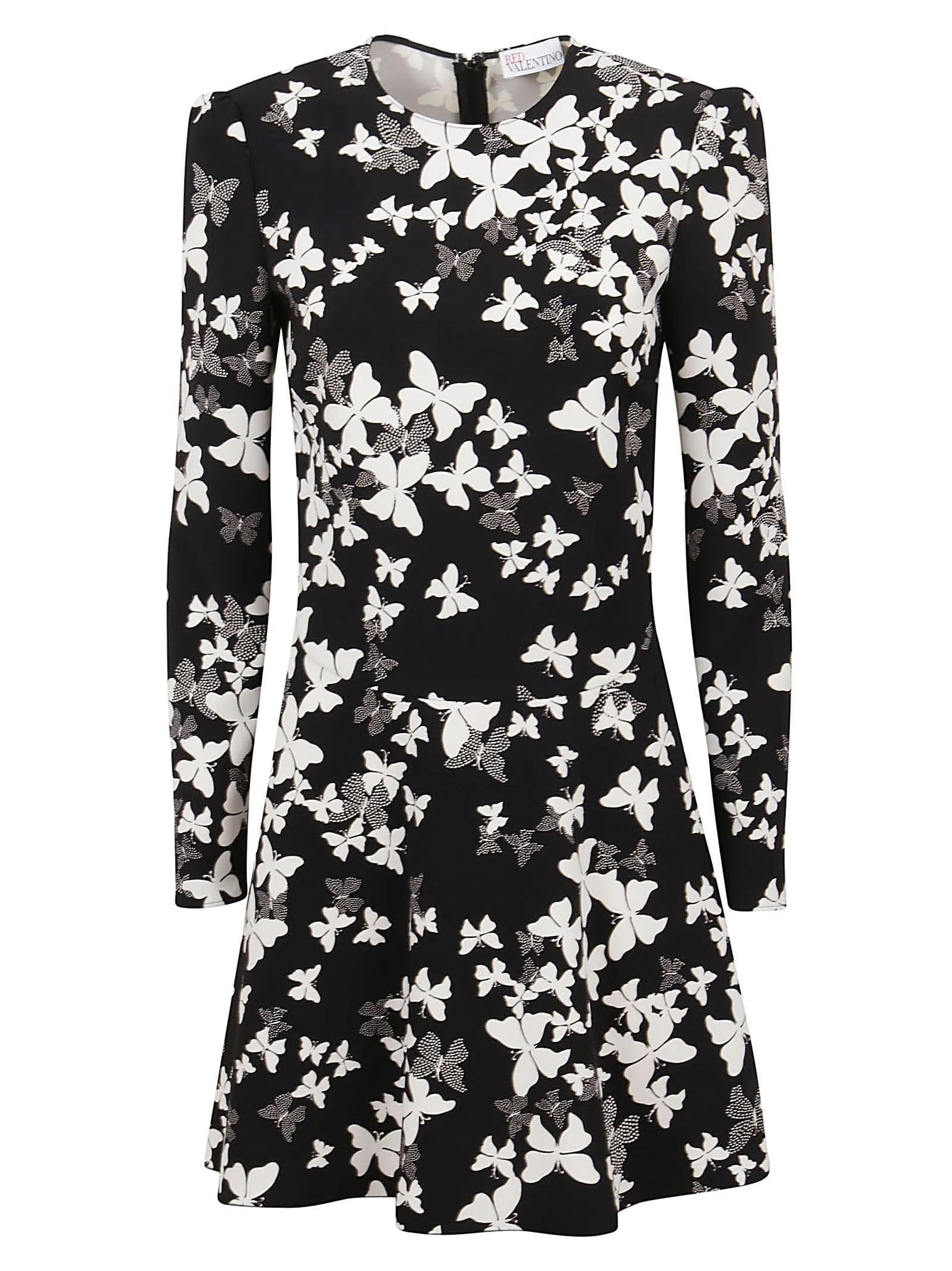 REDValentino Butterfly Printed Flared Dress
