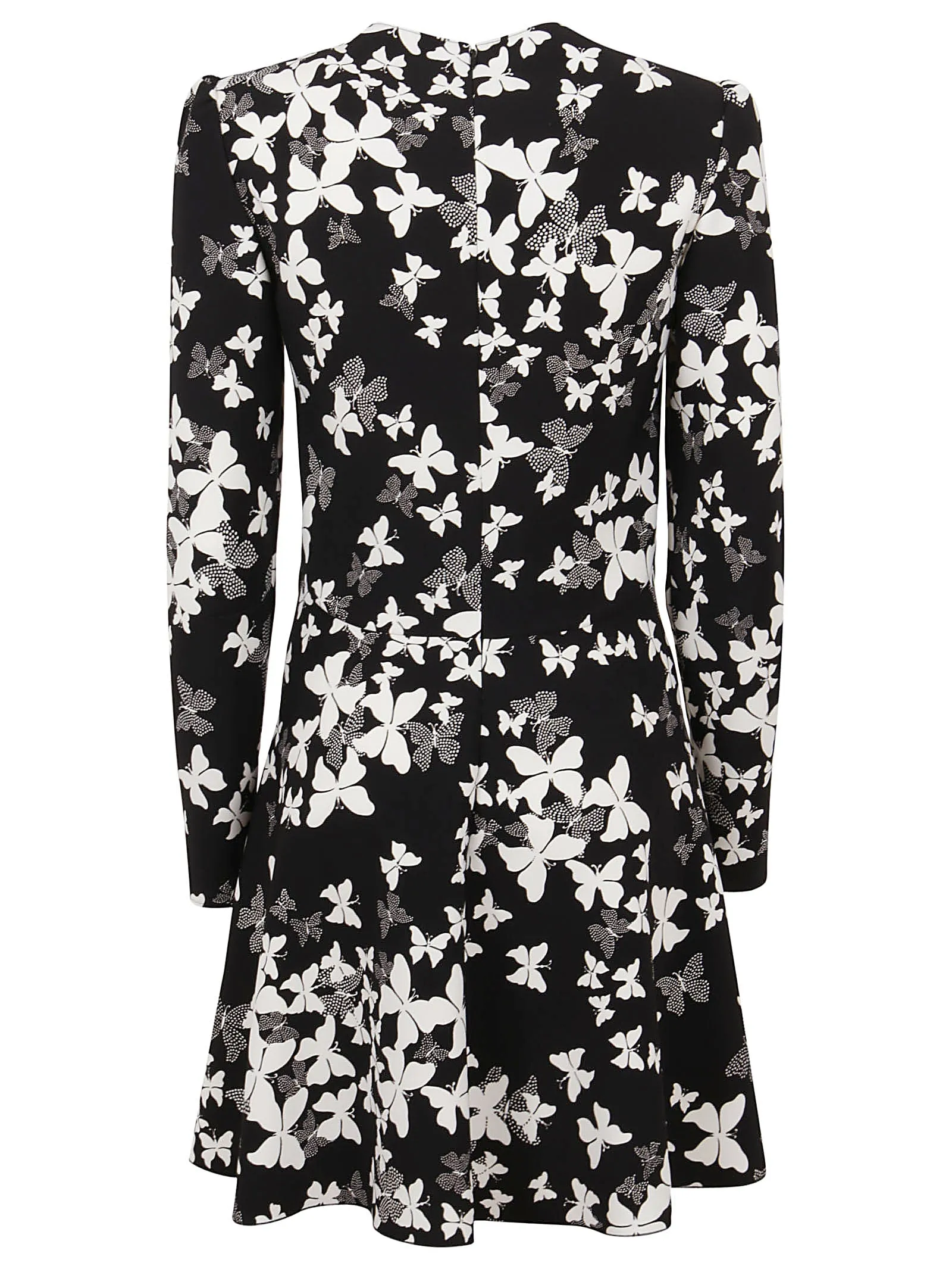 REDValentino Butterfly Printed Flared Dress
