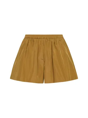 REDValentino Elastic Waist Taffeta Shorts