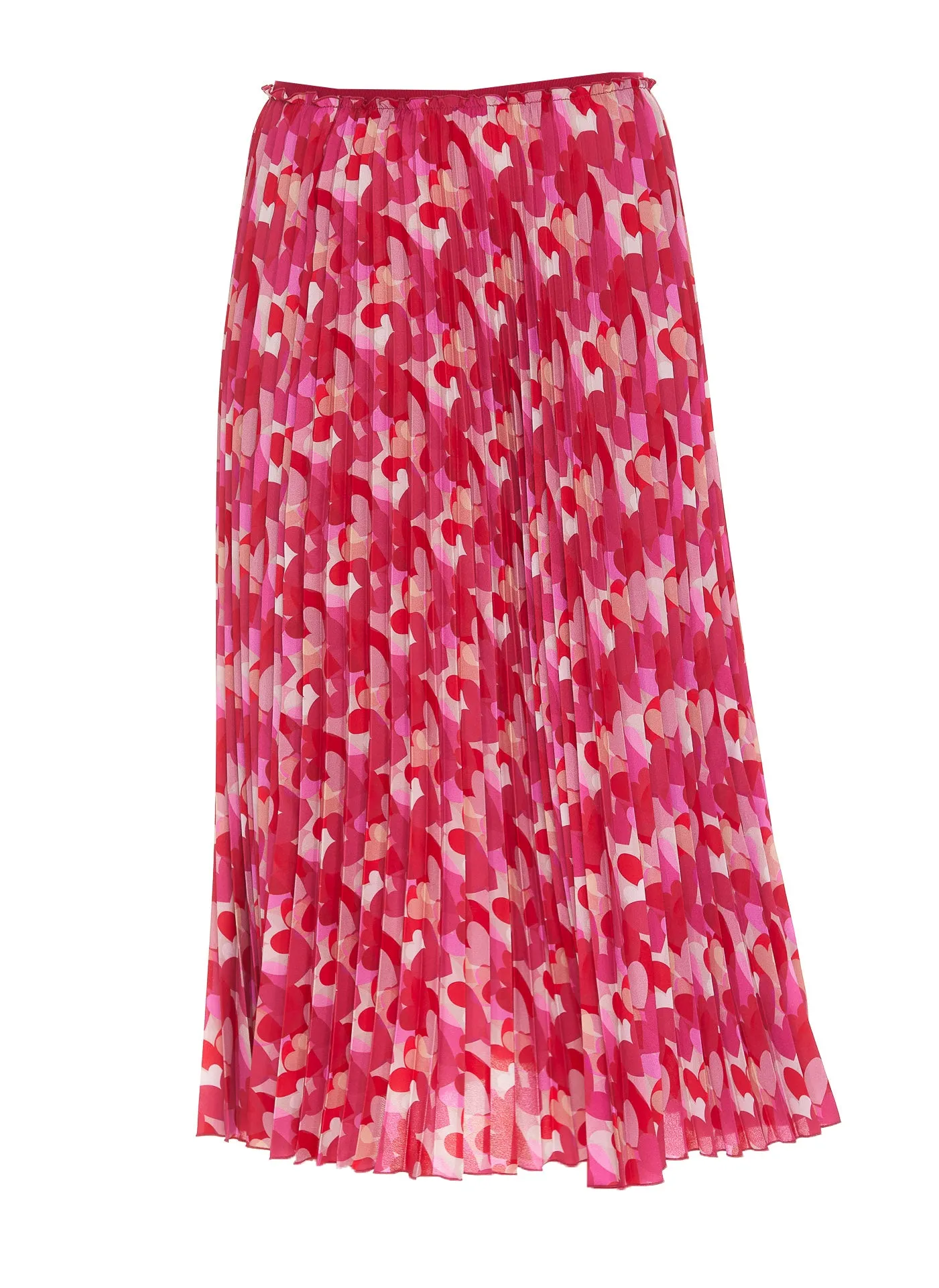 REDValentino Graphic Printed Pleated Skirt