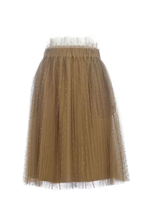REDValentino High Waist Tulle Skirt