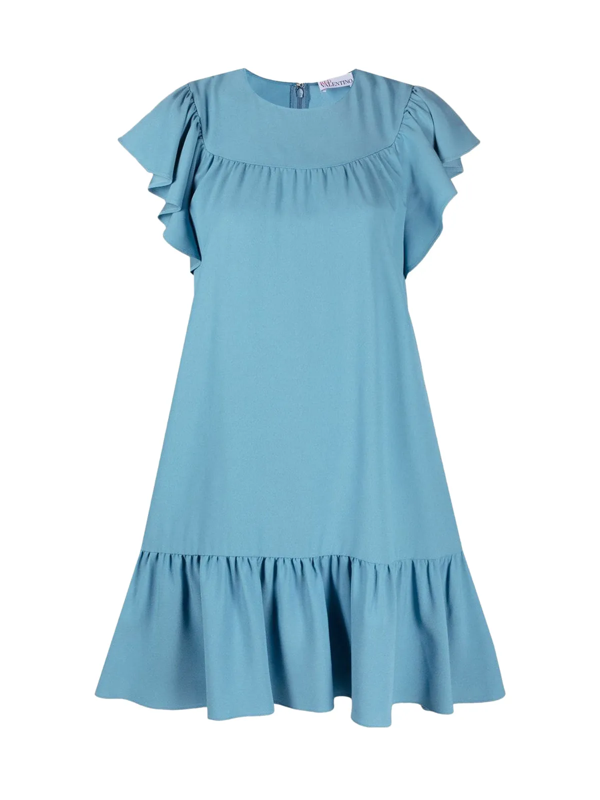 REDValentino Ruffle Detailed Mini Dress