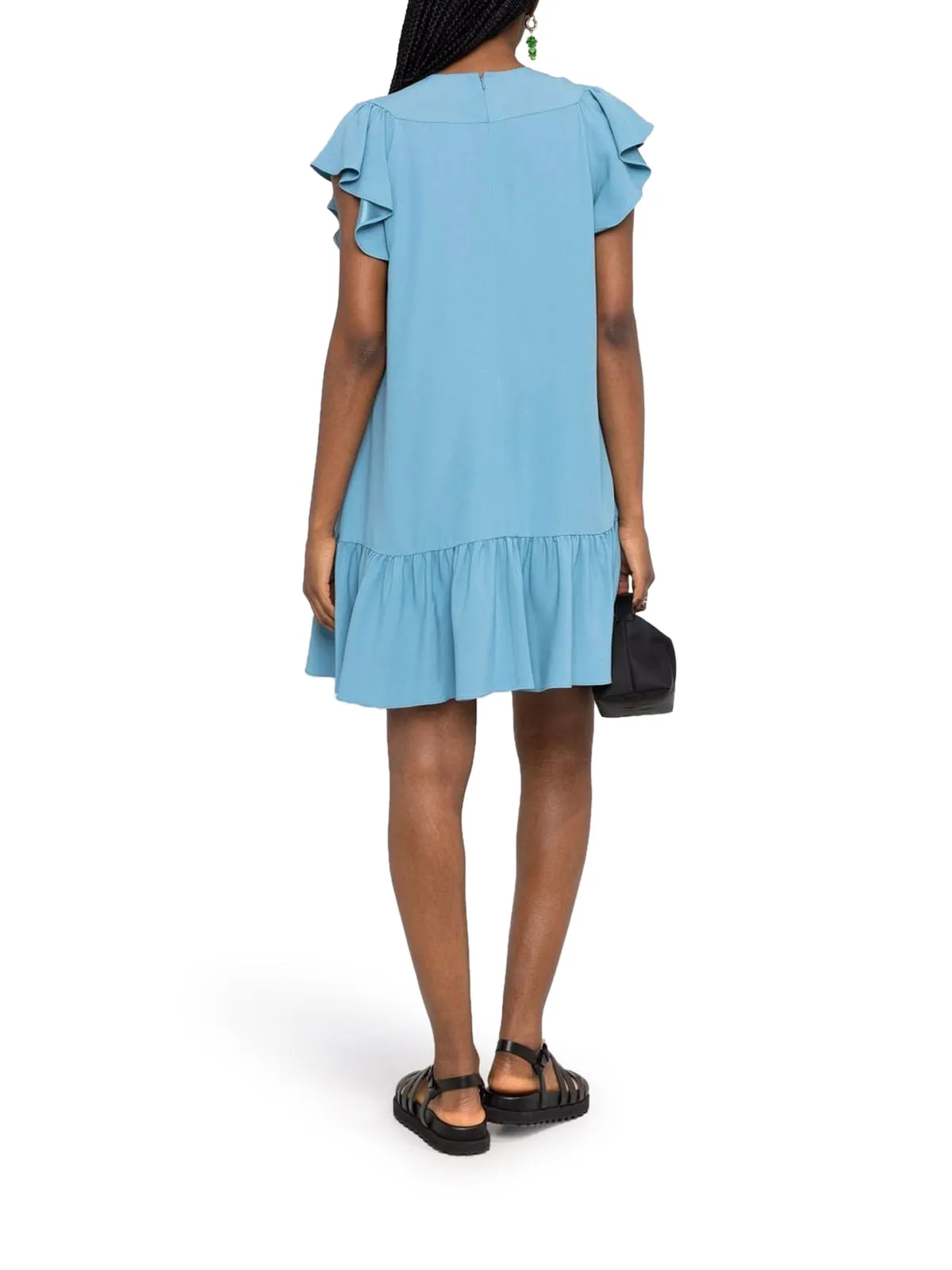REDValentino Ruffle Detailed Mini Dress