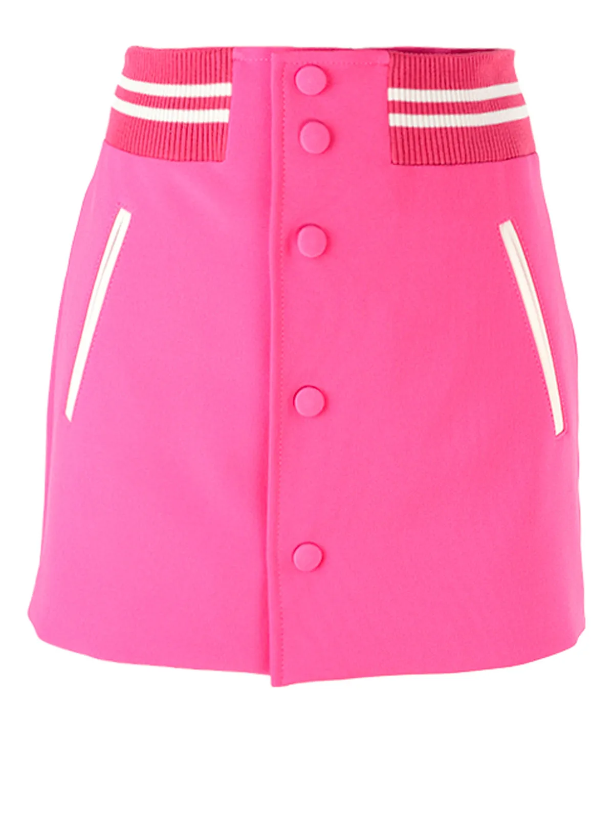 REDValentino Striped Buttoned Shorts