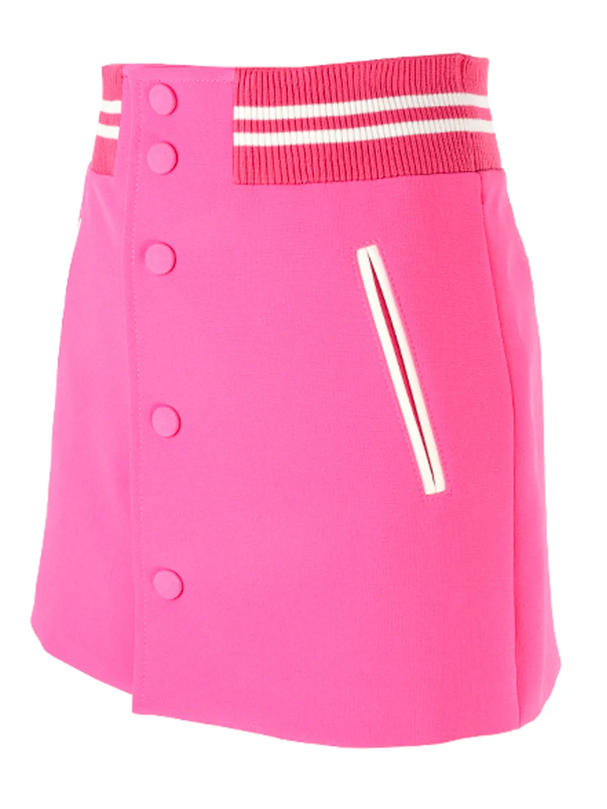 REDValentino Striped Buttoned Shorts