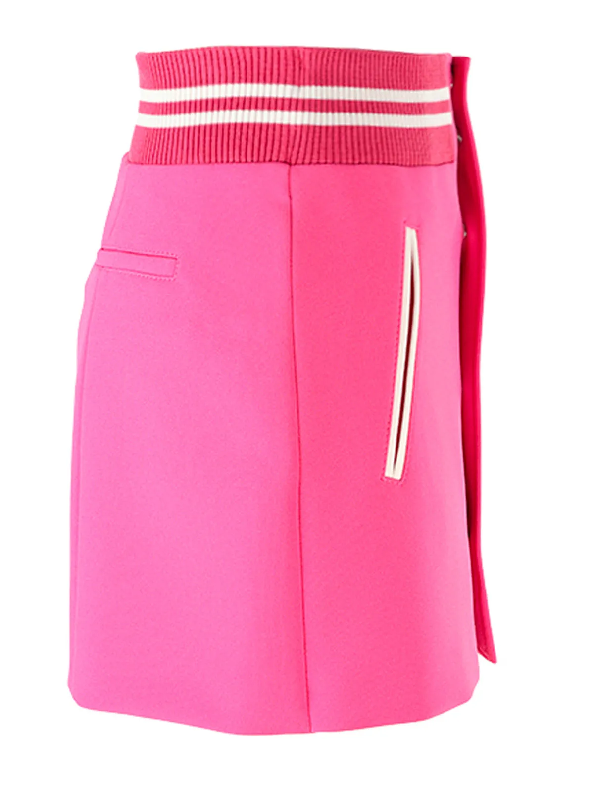 REDValentino Striped Buttoned Shorts