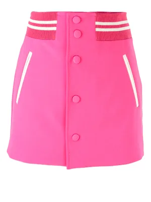 REDValentino Striped Buttoned Shorts