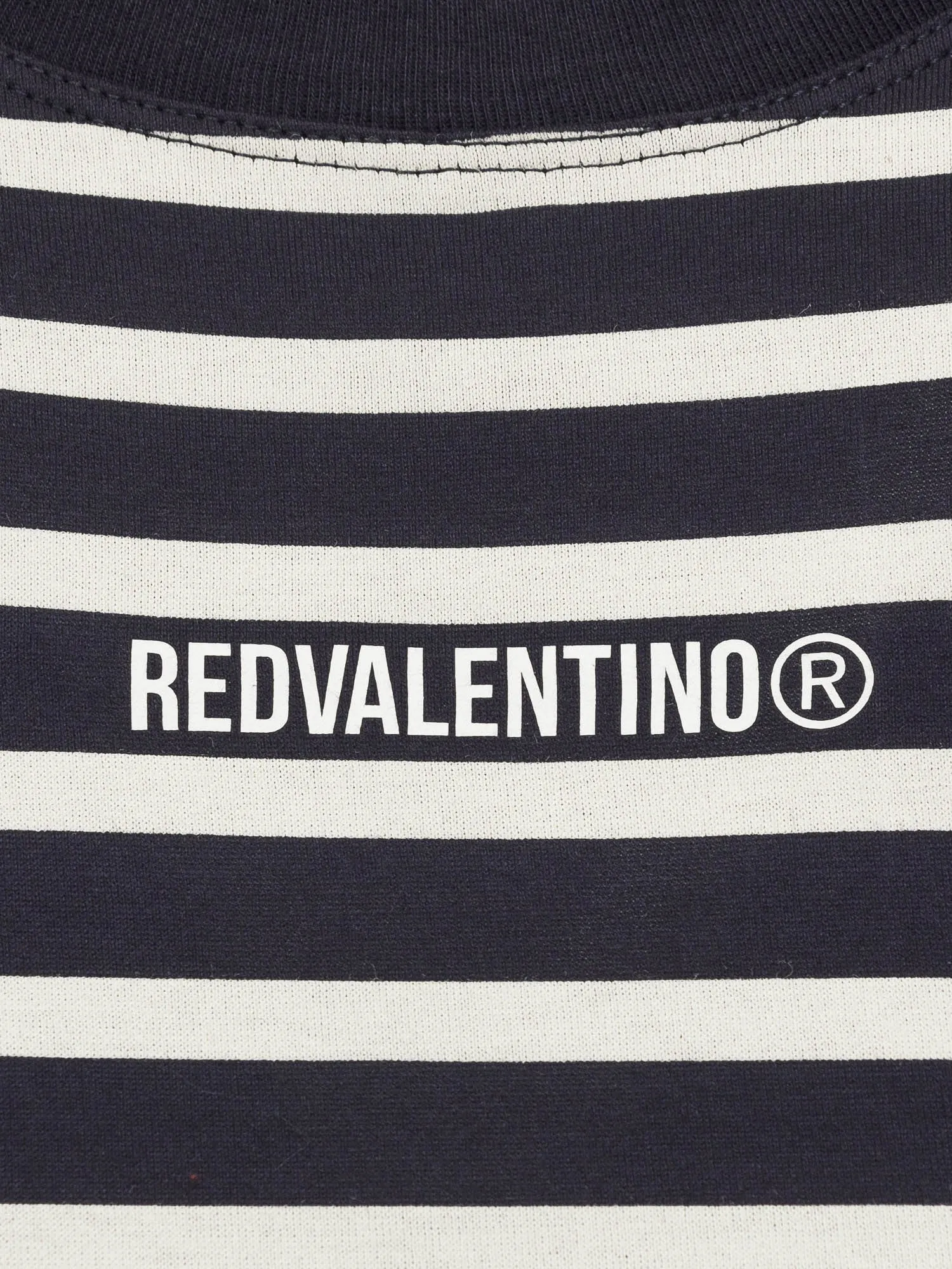REDValentino Striped Cropped T-Shirt