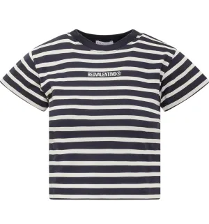 REDValentino Striped Cropped T-Shirt