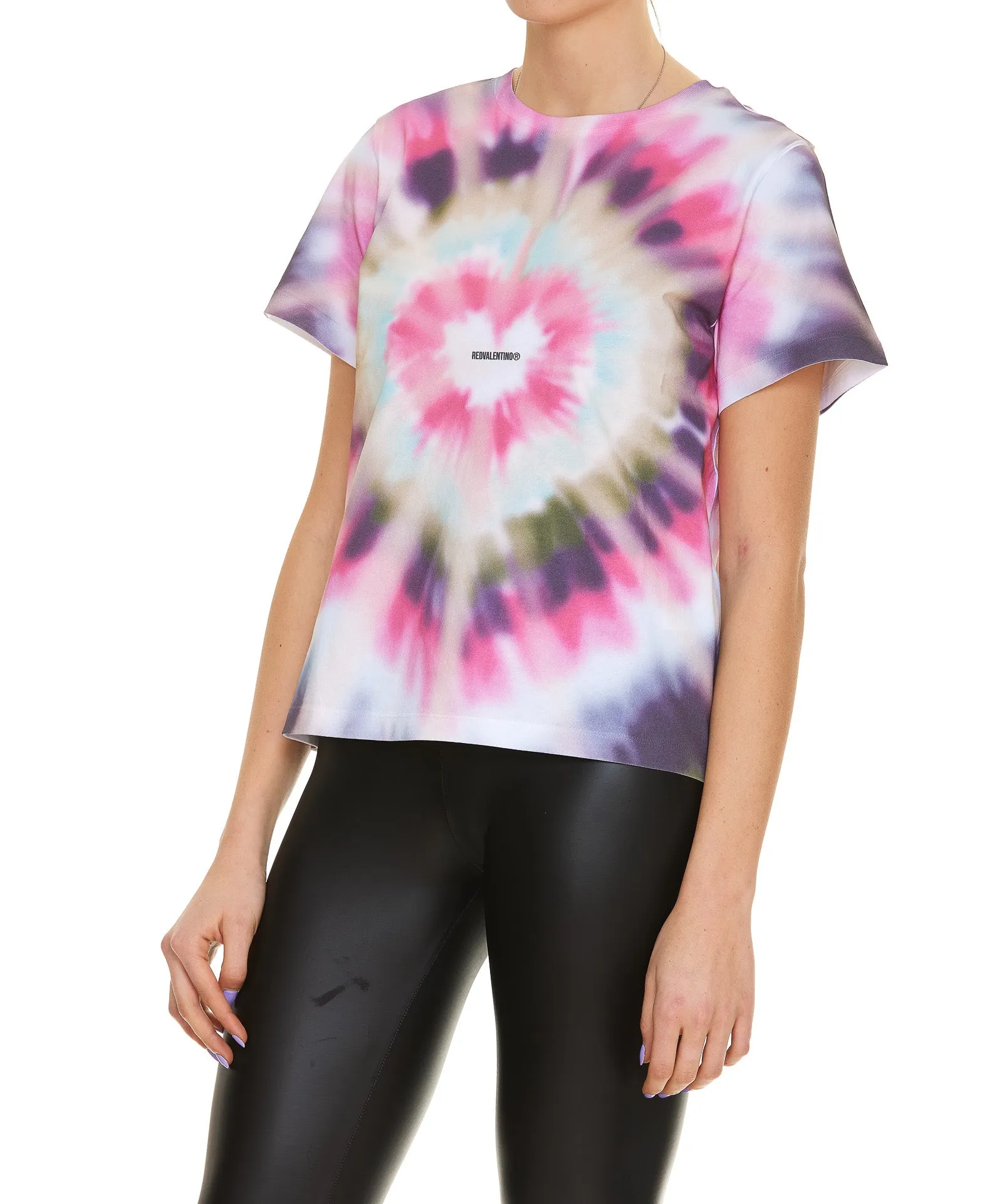 REDValentino Tie Dye Print Crewneck T-Shirt