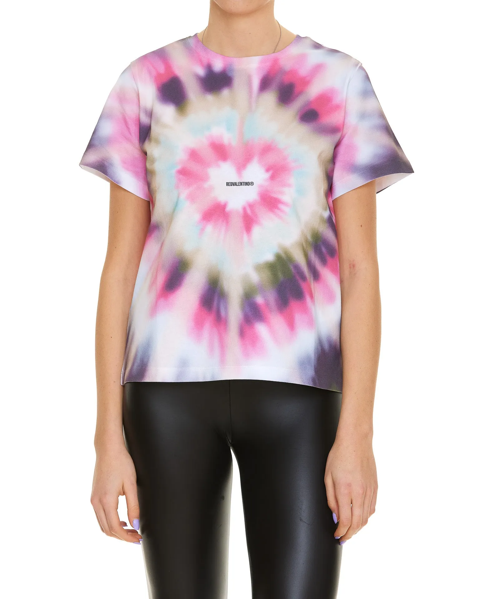 REDValentino Tie Dye Print Crewneck T-Shirt