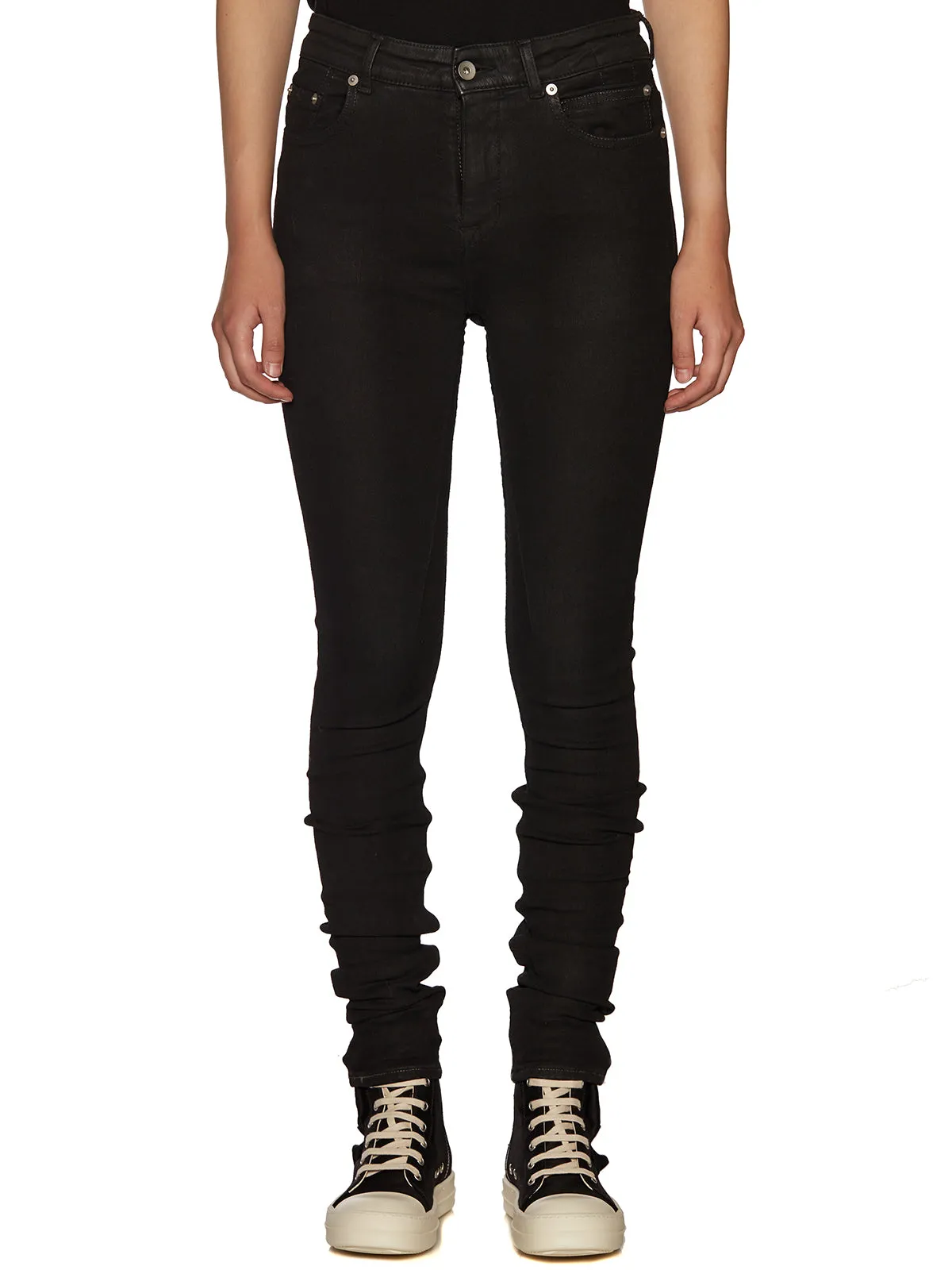 Rick Owens DRKSHDW Detroit Low-Rise Skinny Jeans