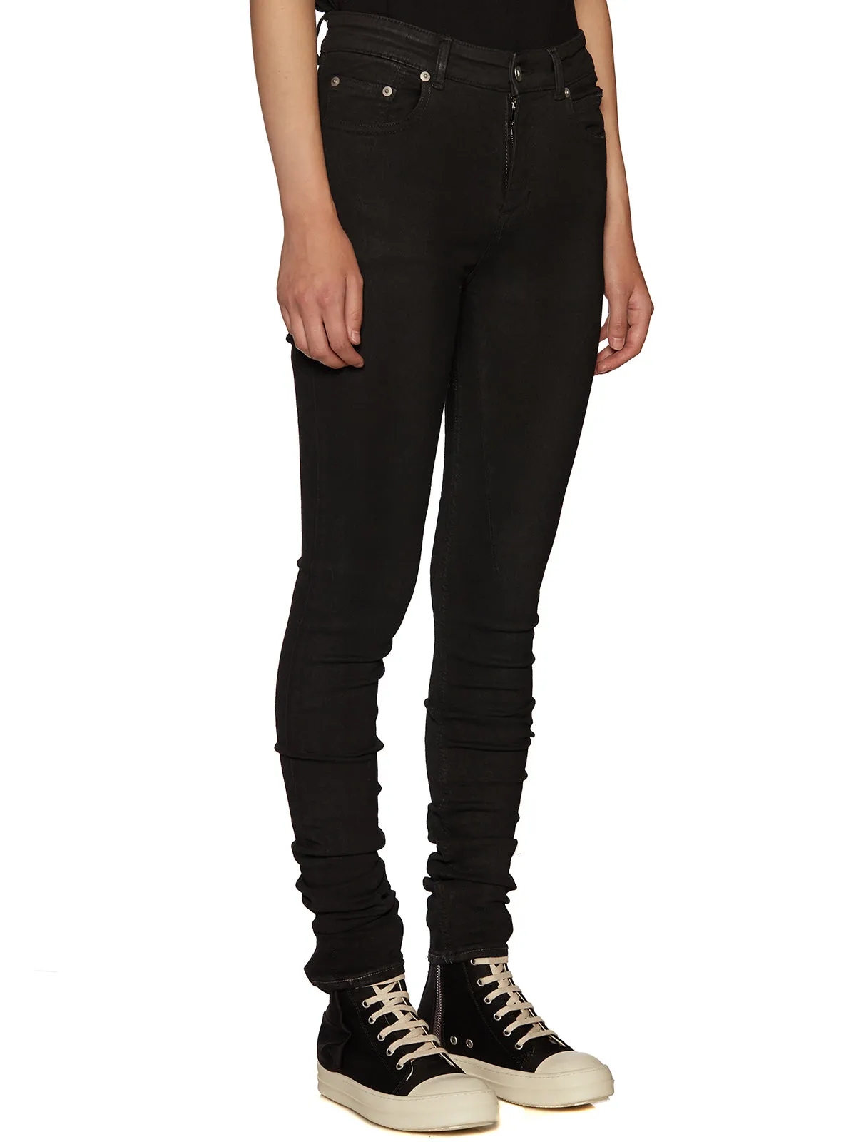 Rick Owens DRKSHDW Detroit Low-Rise Skinny Jeans